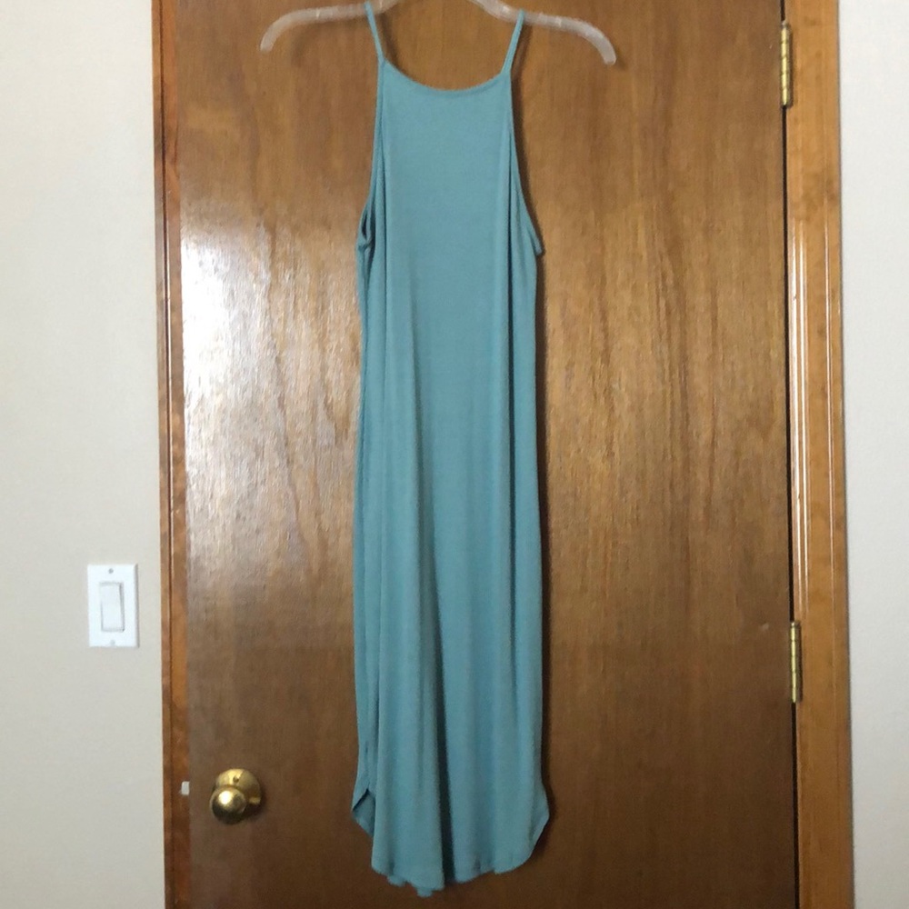 Midi blue/green dress